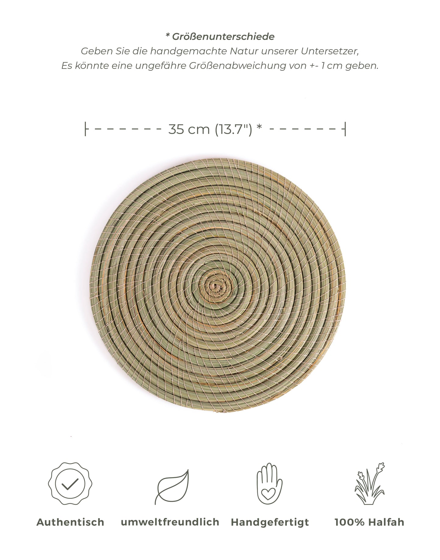 Rundes Halfa Tischset - 35 cm